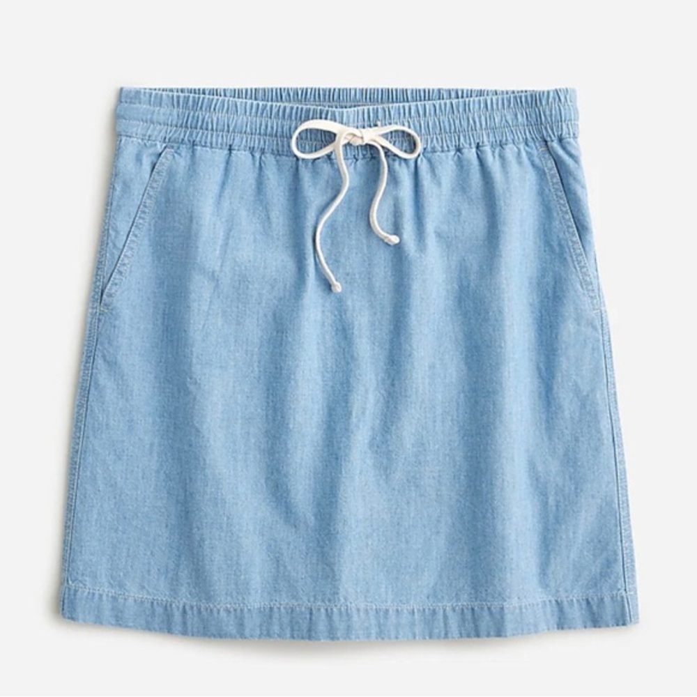 J.Crew Seaside skirt in chambray